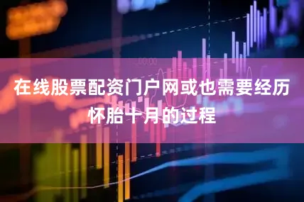 在线股票配资门户网或也需要经历怀胎十月的过程